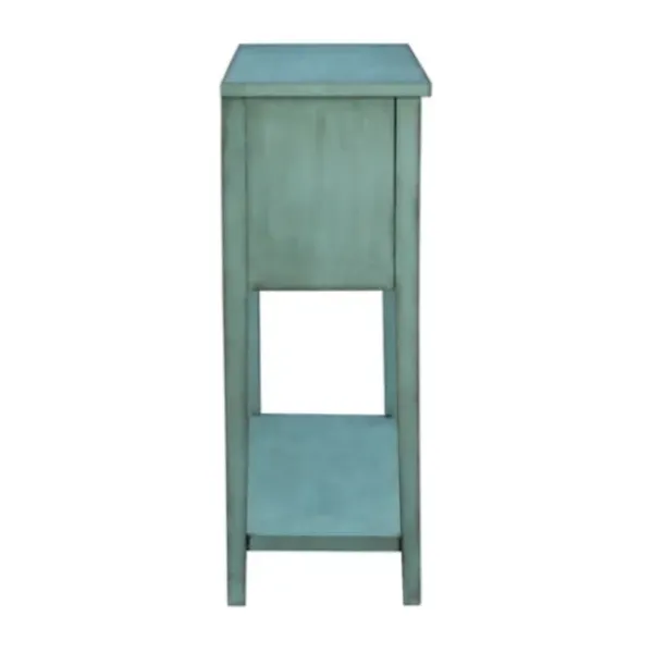 Console Tables-Kirkland's Home Franny Distressed Console Table Blue