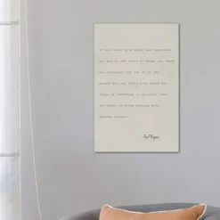 Wall Quotes & Signs-Kirkland's Home Fred Rogers If You Could Canvas Art Print Ivory/Black