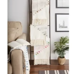 Blankets & Throws-Kirkland's Home French Diamond Cut Throw Blue