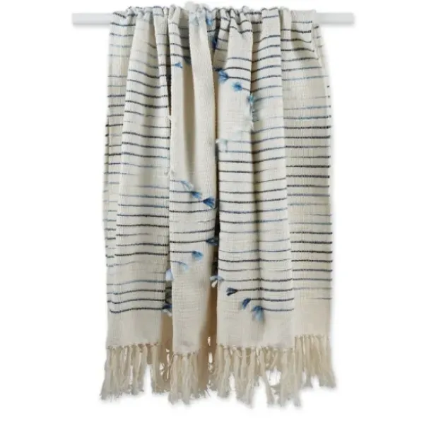 Blankets & Throws-Kirkland's Home French Diamond Cut Throw Blue