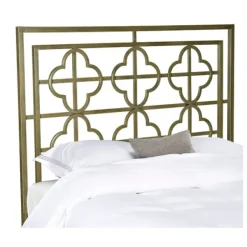 Beds & Headboards-Kirkland's Home French Metallic Queen Headboard Gold