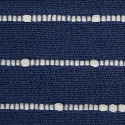 Blankets & Throws-Kirkland's Home French Slub Stripe Decorative Throw Blue