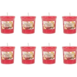 Candles-Kirkland's Home Fresh Fruit Sorbet Votive Candles, Set Of 8 Red