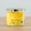 Candles-Kirkland's Home Fresh Lemons Triple Wick Jar Candle Yellow