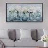 Framed Art-Kirkland's Home Fresh Picked Peonies Framed Art Print Green/White/Gray/Blue