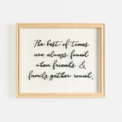 Wall Quotes & Signs-Kirkland's Home Friends & Family Gather Round Glass Wall Plaque White