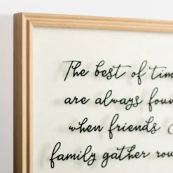 Wall Quotes & Signs-Kirkland's Home Friends & Family Gather Round Glass Wall Plaque White