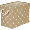 Baskets & Boxes-Kirkland's Home Frost Gray Bold Striped Jute Basket, 17 In. Gray/Ivory