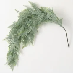 Stems & Bouquets-Kirkland's Home Frosted Draped Fern Stem Green