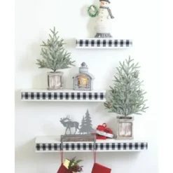 Trees & Topiaries-Kirkland's Home Frosted Pinecone Tree In Whitewash Planter, 24 In. Green/White/Brown