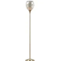 Floor Lamps-Kirkland's Home Frosted Starlight Golden Floor Lamp White