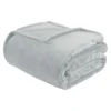 Blankets & Throws-Kirkland's Home Full/Queen Oversize Plush Blanket Gray
