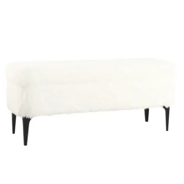 Benches & Ottomans-Kirkland's Home Fur Storage Bench White