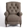 Accent Chairs-Kirkland's Home Gabor Ash Tufted Upholstered Recliner Gray