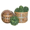 Baskets & Boxes-Kirkland's Home Galvanized Woven Wicker Baskets, Set Of 3 Tan/Silver