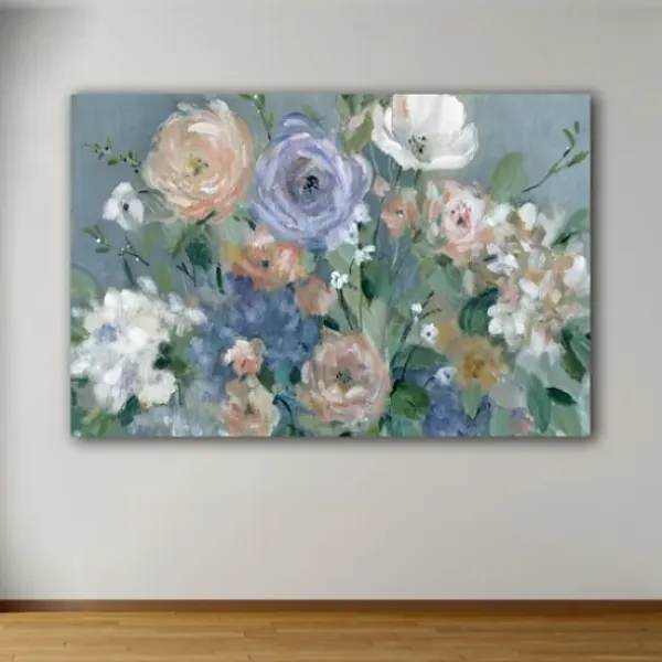 Canvas Art-Kirkland's Home Garden Harmony Canvas Art Print Gray/Purple/White