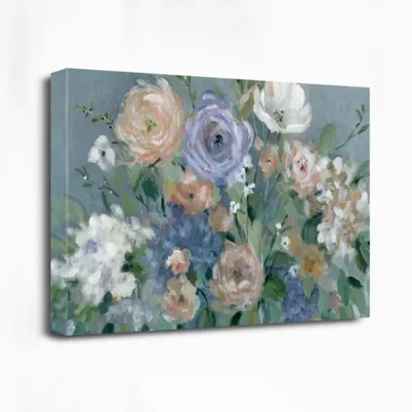 Canvas Art-Kirkland's Home Garden Harmony Canvas Art Print Gray/Purple/White