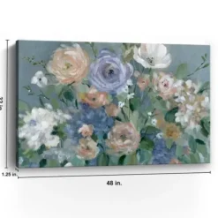 Canvas Art-Kirkland's Home Garden Harmony Canvas Art Print Gray/Purple/White