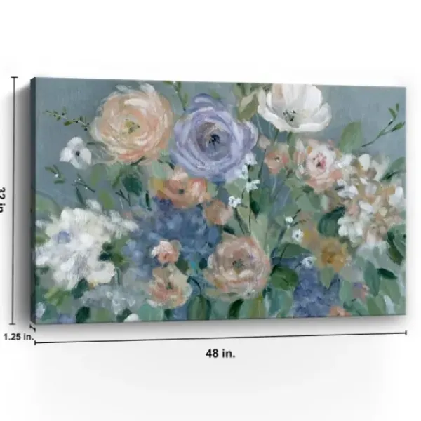 Canvas Art-Kirkland's Home Garden Harmony Canvas Art Print Gray/Purple/White