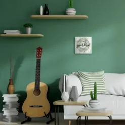 Wall Quotes & Signs-Kirkland's Home Gather In Floral Wood Plank Wall Plaque White/Green/Gray