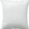 Pillows-Kirkland's Home Gauze Organic Fringe Throw Pillow White