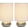 Table Lamps-Kirkland's Home Gemini Mini Touch Lamps, Set Of 2 Ivory