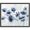 Framed Art-Kirkland's Home Gentian Awakening Framed Canvas Art Print White/Blue/Gray