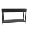 Console Tables-Kirkland's Home Geo 3-Drawer Console Table Black