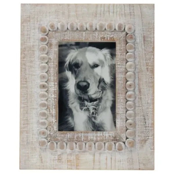 Picture Frames-Kirkland's Home Geometric Pattern Wood Picture Frame, 4X6