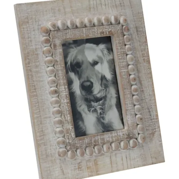 Picture Frames-Kirkland's Home Geometric Pattern Wood Picture Frame, 4X6
