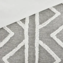 Comforters-Kirkland's Home Geometric 3-Pc. California King Comforter Set Gray