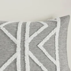 Comforters-Kirkland's Home Geometric 3-Pc. California King Comforter Set Gray
