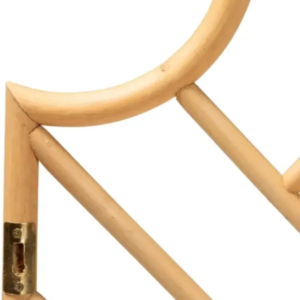 Beds & Headboards-Kirkland's Home Geometric Weave Rat Queen Headboard Tan