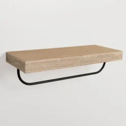 Shelves-Kirkland's Home Geometric Wood And Metal Shelf
