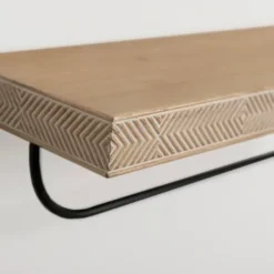 Shelves-Kirkland's Home Geometric Wood And Metal Shelf