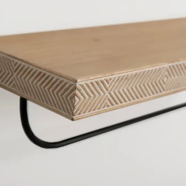 Shelves-Kirkland's Home Geometric Wood And Metal Shelf