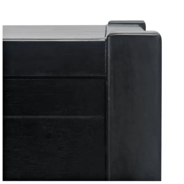 Accent & End Tables-Kirkland's Home Geometrical Industrial Pull Accent Table Black