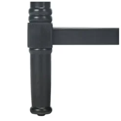 Accent & End Tables-Kirkland's Home Geometrical Industrial Pull Accent Table Black