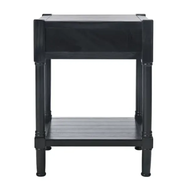 Accent & End Tables-Kirkland's Home Geometrical Industrial Pull Accent Table Black