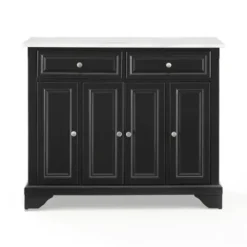 Kitchen Islands & Bar Carts-Kirkland's Home Gia Black And White Marble Kitchen Island Black/White
