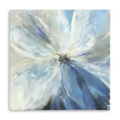 Canvas Art-Kirkland's Home Gigi Flower I Canvas Art Print, 40X40 In. Blue/White