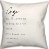 Pillows-Kirkland's Home Gigi I'Ve Loved You My Entire Life White Pillow White/Black