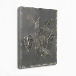 Canvas Art-Kirkland's Home Gilded Botanical Iii Canvas Art Print Black/Gold/Brown