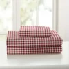 Bed Sheets-Kirkland's Home Gingham King 3-Pc. Sheet Set Red