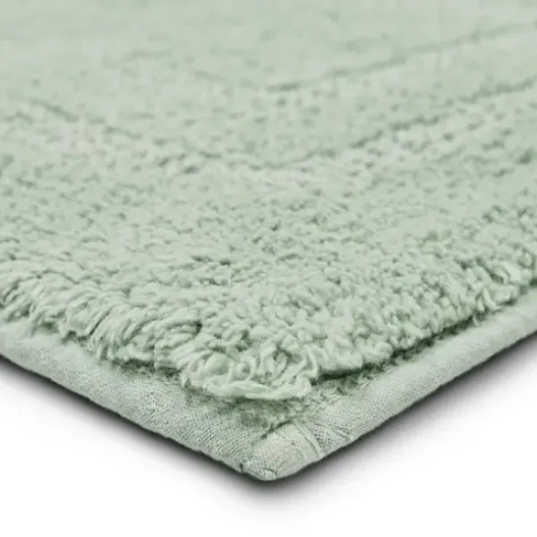 Bathroom Rugs-Kirkland's Home Glacier Lofty Pile Chenille Bath Mat, 24 In. Blue