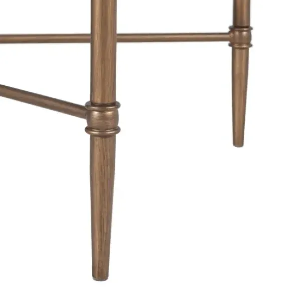 Coffee Tables-Kirkland's Home Glass And Metal Rectangle Porter Coffee Table Gold
