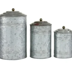 Decorative Bowls & Jars-Kirkland's Home Glass Jars, Set Of 2 Gold