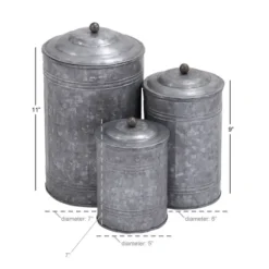 Decorative Bowls & Jars-Kirkland's Home Glass Jars, Set Of 2 Gold