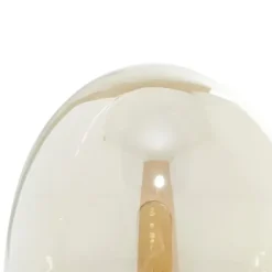 Table Lamps-Kirkland's Home Glass Shade Gold Mushroom Table Lamp Clear
