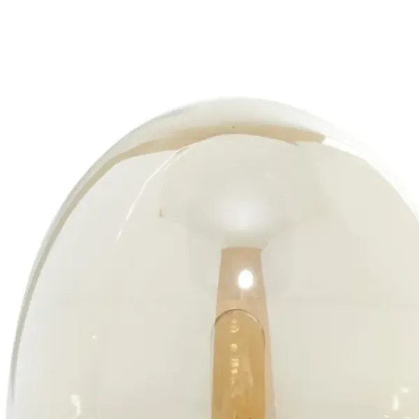 Table Lamps-Kirkland's Home Glass Shade Gold Mushroom Table Lamp Clear